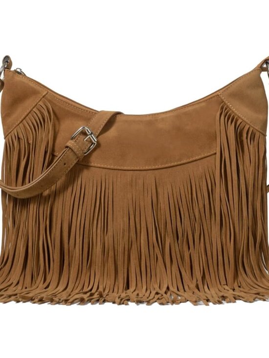 Handbags - Women Fringe Hobo Bag Western Purse Shoulder Bag Vegan Suede Tassel Hippie Cross
